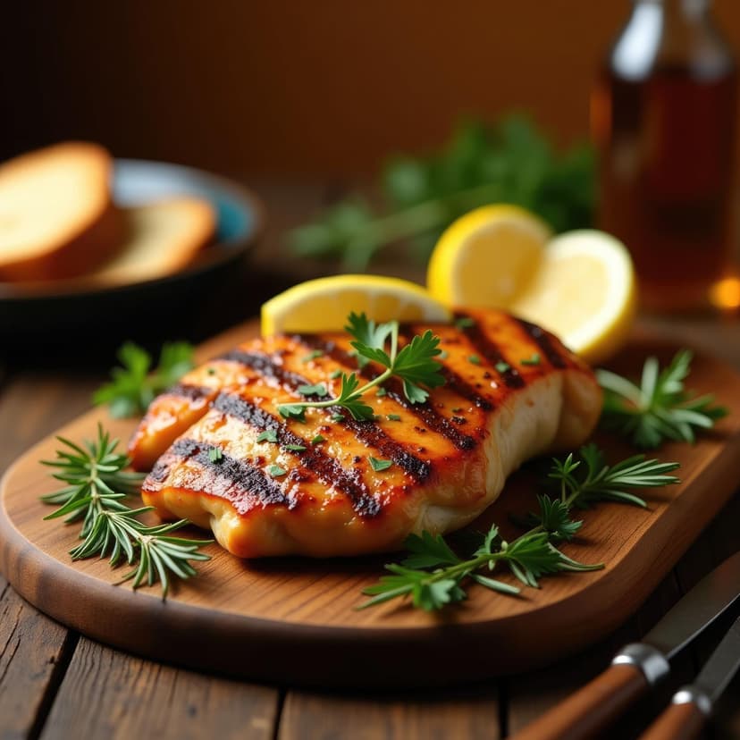 Grilled Salmon Steak