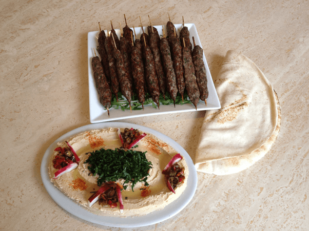 Kafta Over Hummus