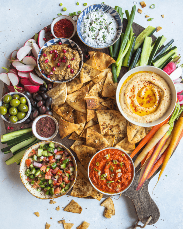 Hummus, Baba Ghanoush, Labna